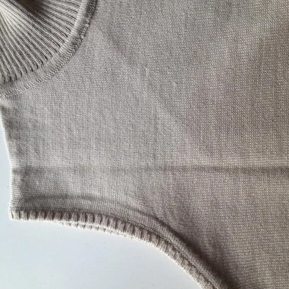 Wool and Suede 2pc Cardigan and Shell Set - size XS